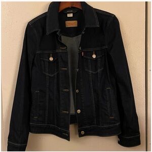 Levi's Women's Dark Blue Denim Trucker Jacket